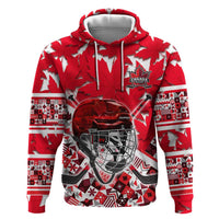 Personalized Canada Hockey Helmet Hoodie Maple Leaf Pattern