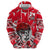 Personalized Canada Hockey Helmet Hoodie Maple Leaf Pattern