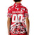 Personalized Canada Hockey Helmet Kid Polo Shirt Maple Leaf Pattern