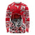 Personalized Canada Hockey Helmet Long Sleeve Shirt Maple Leaf Pattern