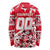 Personalized Canada Hockey Helmet Long Sleeve Shirt Maple Leaf Pattern