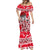 Personalized Canada Hockey Helmet Mermaid Dress Maple Leaf Pattern
