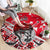 Canada Hockey Helmet Round Carpet Maple Leaf Pattern