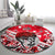 Canada Hockey Helmet Round Carpet Maple Leaf Pattern