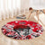 Canada Hockey Helmet Round Carpet Maple Leaf Pattern