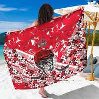 Canada Hockey Helmet Sarong Maple Leaf Pattern