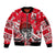 Personalized Canada Hockey Helmet Sleeve Zip Bomber Jacket Maple Leaf Pattern