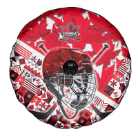 Canada Hockey Helmet Spare Tire Cover Maple Leaf Pattern