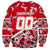 Personalized Canada Hockey Helmet Sweatshirt Maple Leaf Pattern