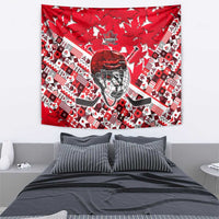 Canada Hockey Helmet Tapestry Maple Leaf Pattern