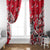 Canada Hockey Helmet Window Curtain Maple Leaf Pattern