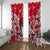 Canada Hockey Helmet Window Curtain Maple Leaf Pattern