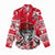 Personalized Canada Hockey Helmet Women Casual Shirt Maple Leaf Pattern