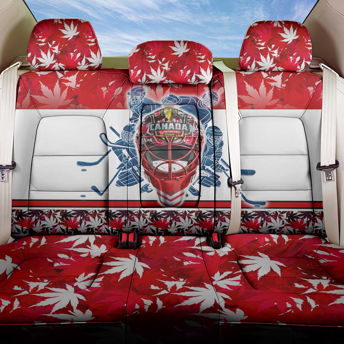 Canada Elite Hockey Back Car Seat Cover Champions Spirit