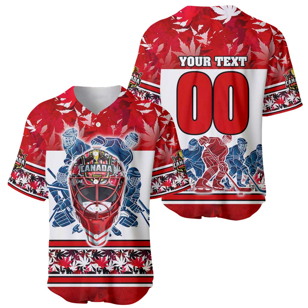 Personalized Canada Elite Hockey Baseball Jersey Champions Spirit