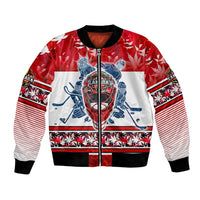Personalized Canada Elite Hockey Bomber Jacket Champions Spirit
