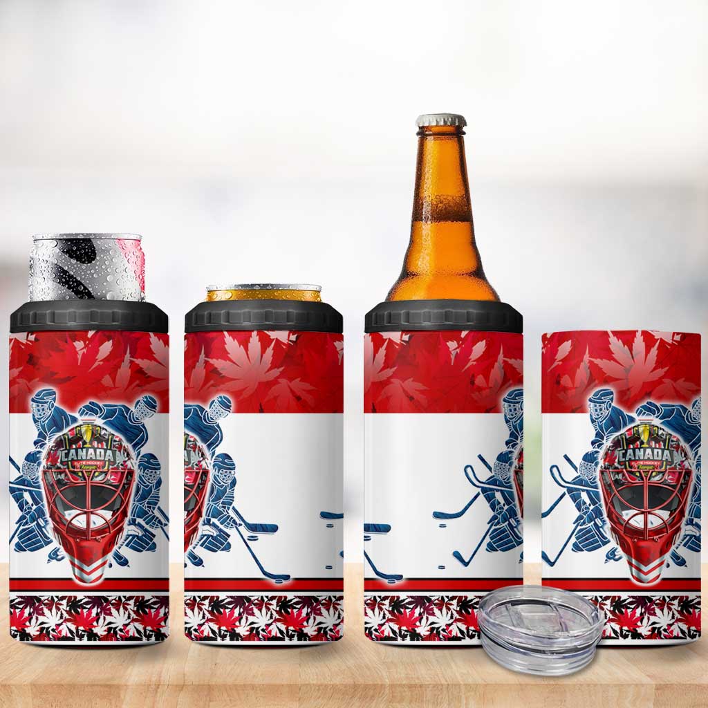 Canada Elite Hockey 4 in 1 Can Cooler Tumbler Champions Spirit