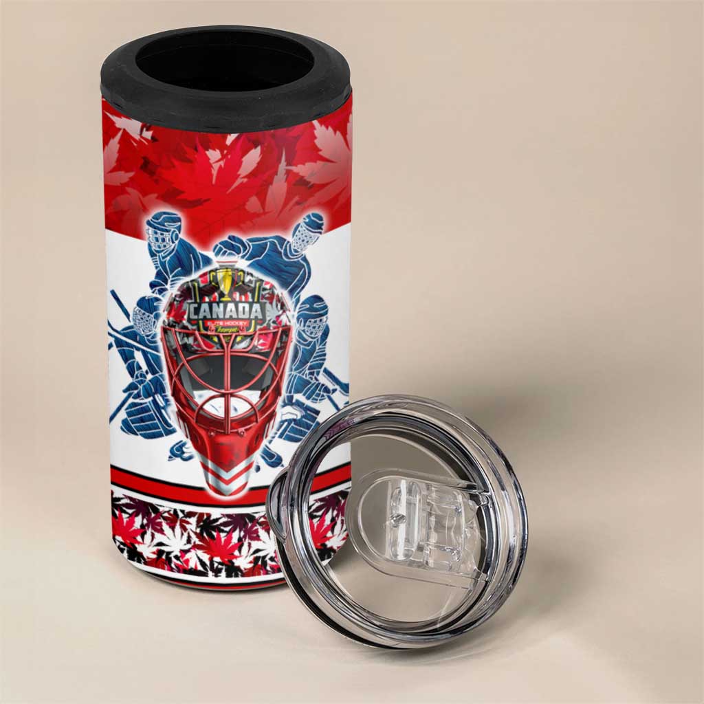 Canada Elite Hockey 4 in 1 Can Cooler Tumbler Champions Spirit