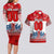Personalized Canada Elite Hockey Couples Matching Long Sleeve Bodycon Dress and Hawaiian Shirt Champions Spirit