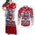 Personalized Canada Elite Hockey Couples Matching Off Shoulder Maxi Dress and Long Sleeve Button Shirt Champions Spirit