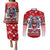 Personalized Canada Elite Hockey Couples Matching Puletasi and Long Sleeve Button Shirt Champions Spirit