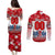 Personalized Canada Elite Hockey Couples Matching Puletasi and Long Sleeve Button Shirt Champions Spirit