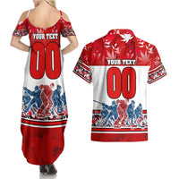 Personalized Canada Elite Hockey Couples Matching Summer Maxi Dress and Hawaiian Shirt Champions Spirit