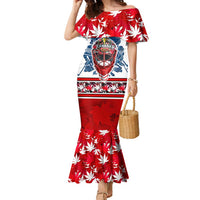 Personalized Canada Elite Hockey Family Matching Mermaid Dress and Hawaiian Shirt Champions Spirit