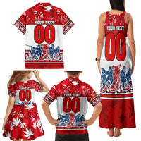 Personalized Canada Elite Hockey Family Matching Tank Maxi Dress and Hawaiian Shirt Champions Spirit