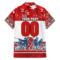 Personalized Canada Elite Hockey Family Matching Tank Maxi Dress and Hawaiian Shirt Champions Spirit