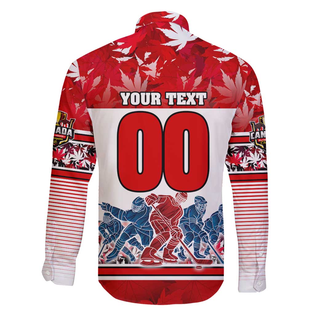 Personalized Canada Elite Hockey Family Matching Tank Maxi Dress and Hawaiian Shirt Champions Spirit