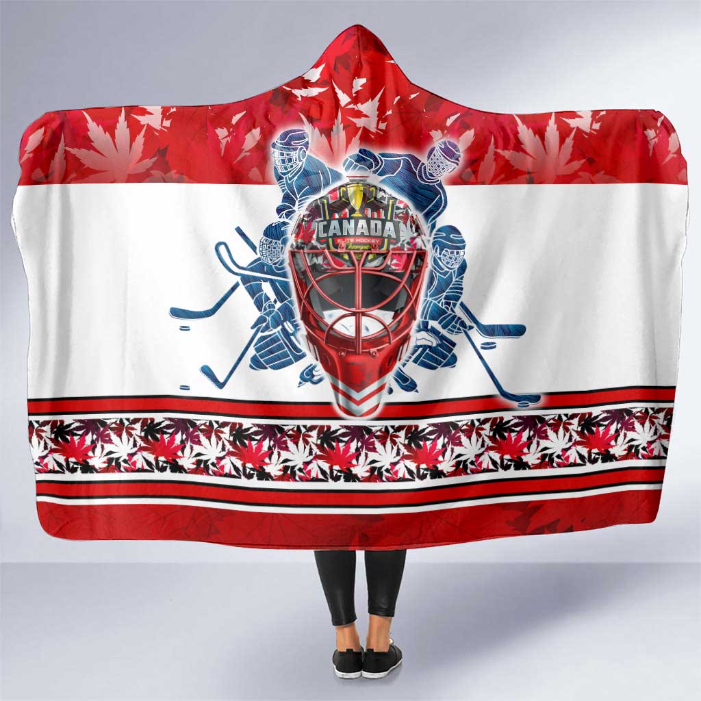 Canada Elite Hockey Hooded Blanket Champions Spirit