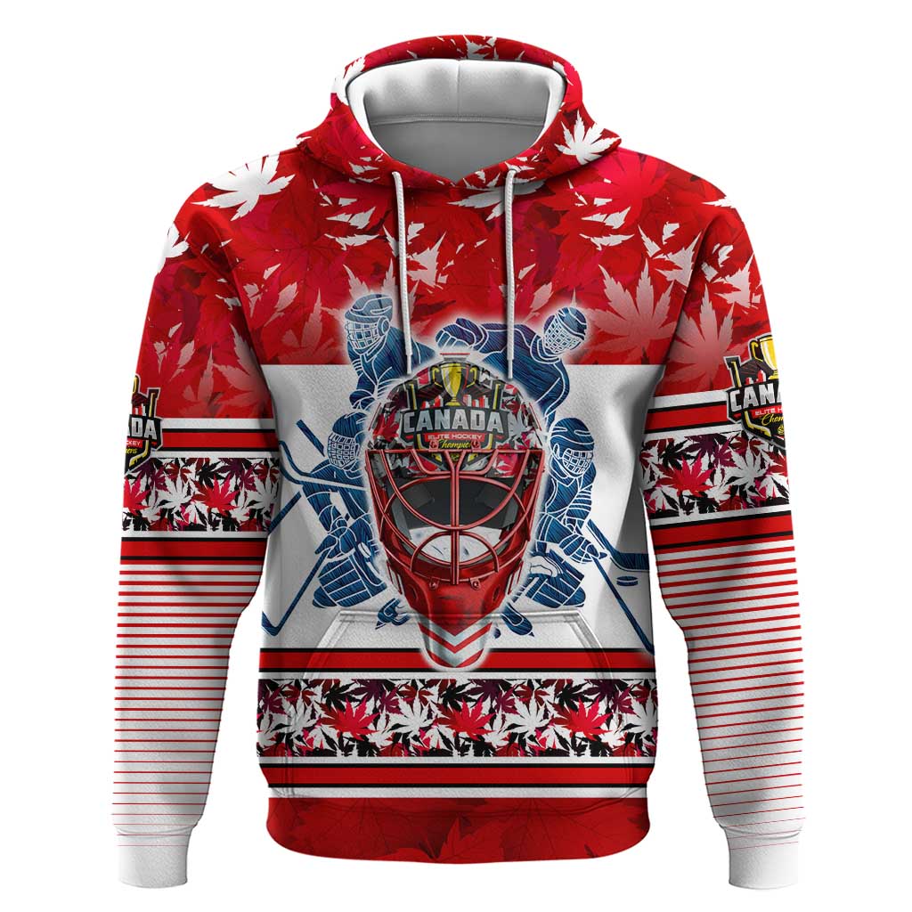 Personalized Canada Elite Hockey Hoodie Champions Spirit