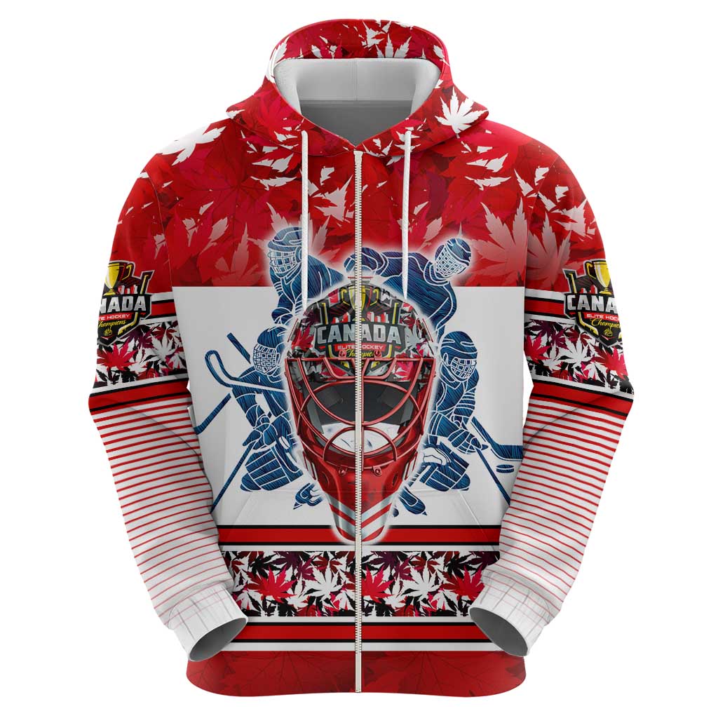 Personalized Canada Elite Hockey Hoodie Champions Spirit