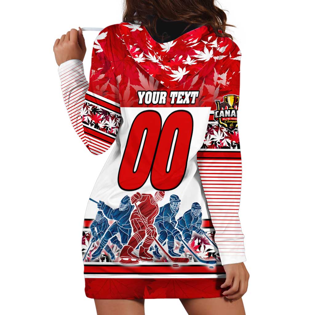 Personalized Canada Elite Hockey Hoodie Dress Champions Spirit