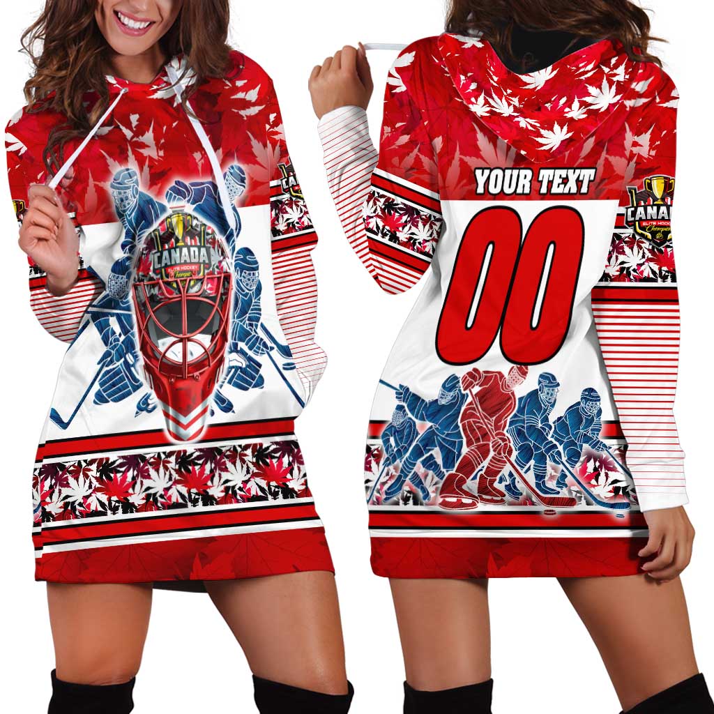 Personalized Canada Elite Hockey Hoodie Dress Champions Spirit