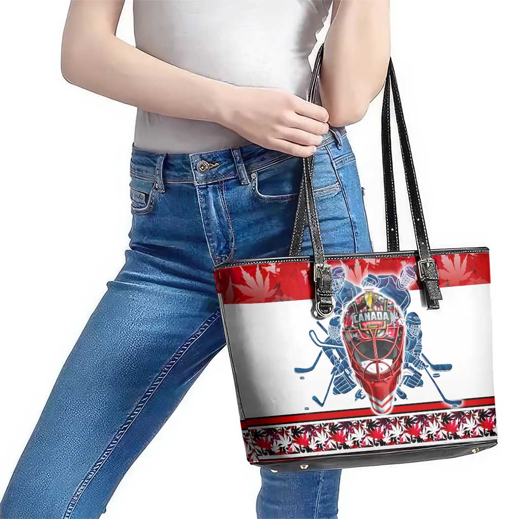 Canada Elite Hockey Leather Tote Bag Champions Spirit