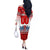 Personalized Canada Elite Hockey Off The Shoulder Long Sleeve Dress Champions Spirit