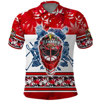 Personalized Canada Elite Hockey Polo Shirt Champions Spirit