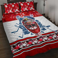 Canada Elite Hockey Quilt Bed Set Champions Spirit