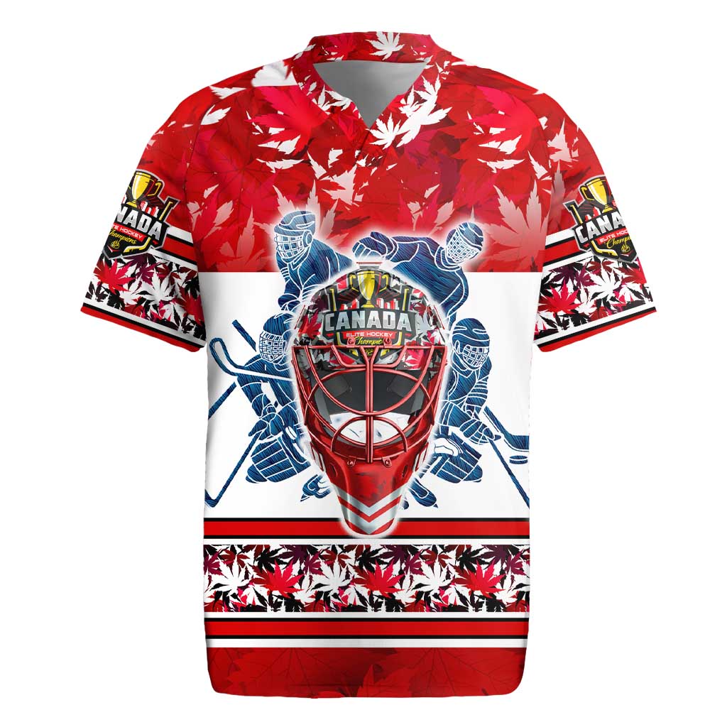 Personalized Canada Elite Hockey Rugby Jersey Champions Spirit