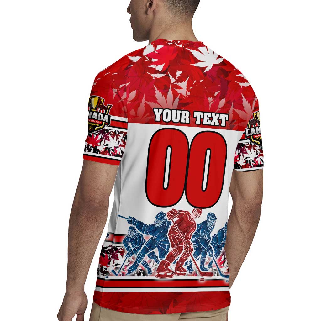 Personalized Canada Elite Hockey Rugby Jersey Champions Spirit