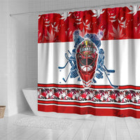 Canada Elite Hockey Shower Curtain Champions Spirit