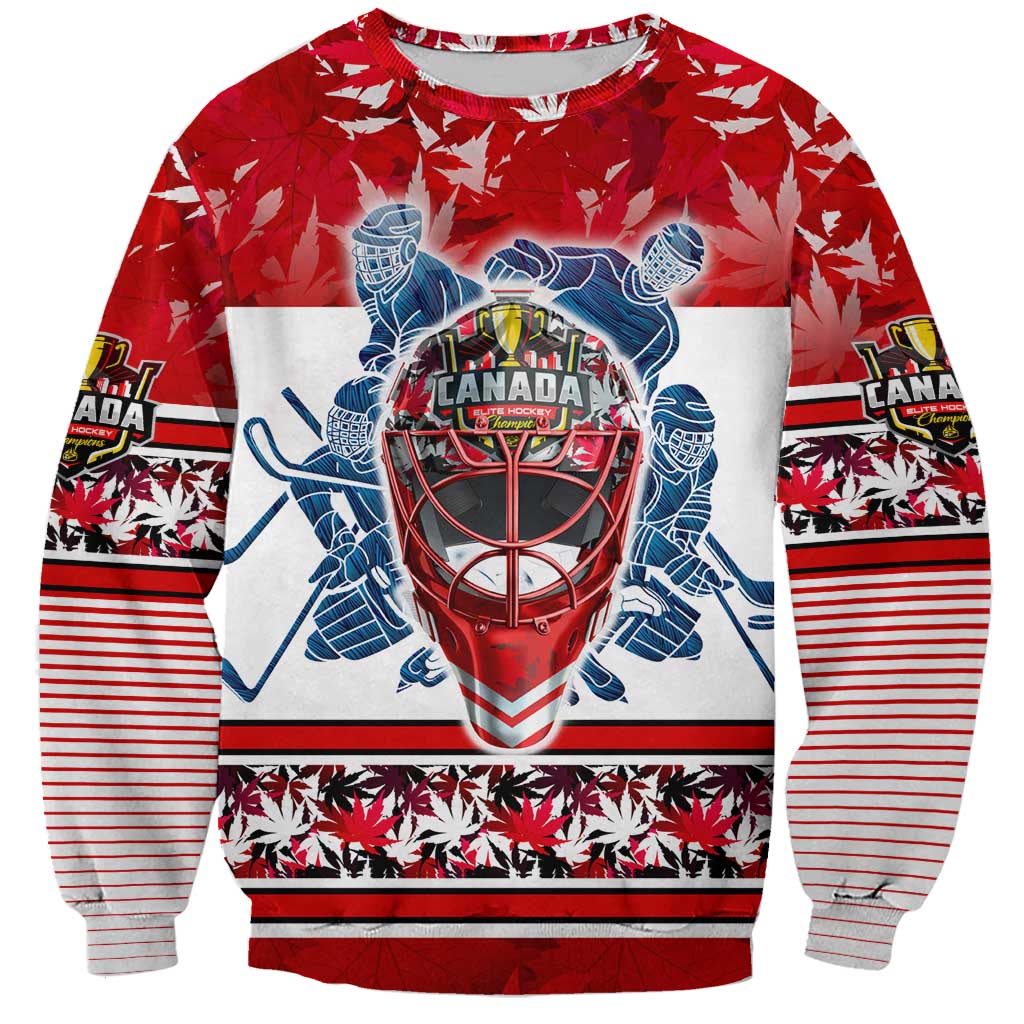 Personalized Canada Elite Hockey Sweatshirt Champions Spirit
