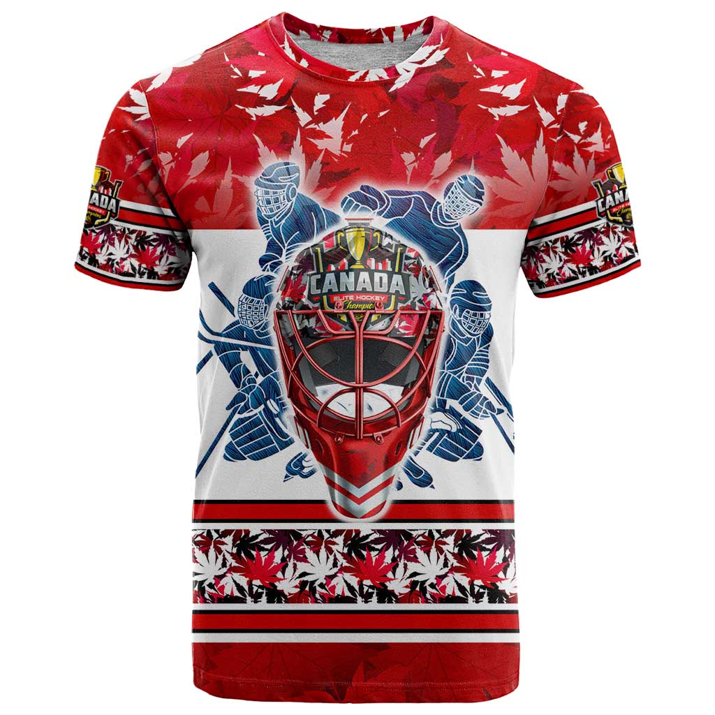 Personalized Canada Elite Hockey T Shirt Champions Spirit