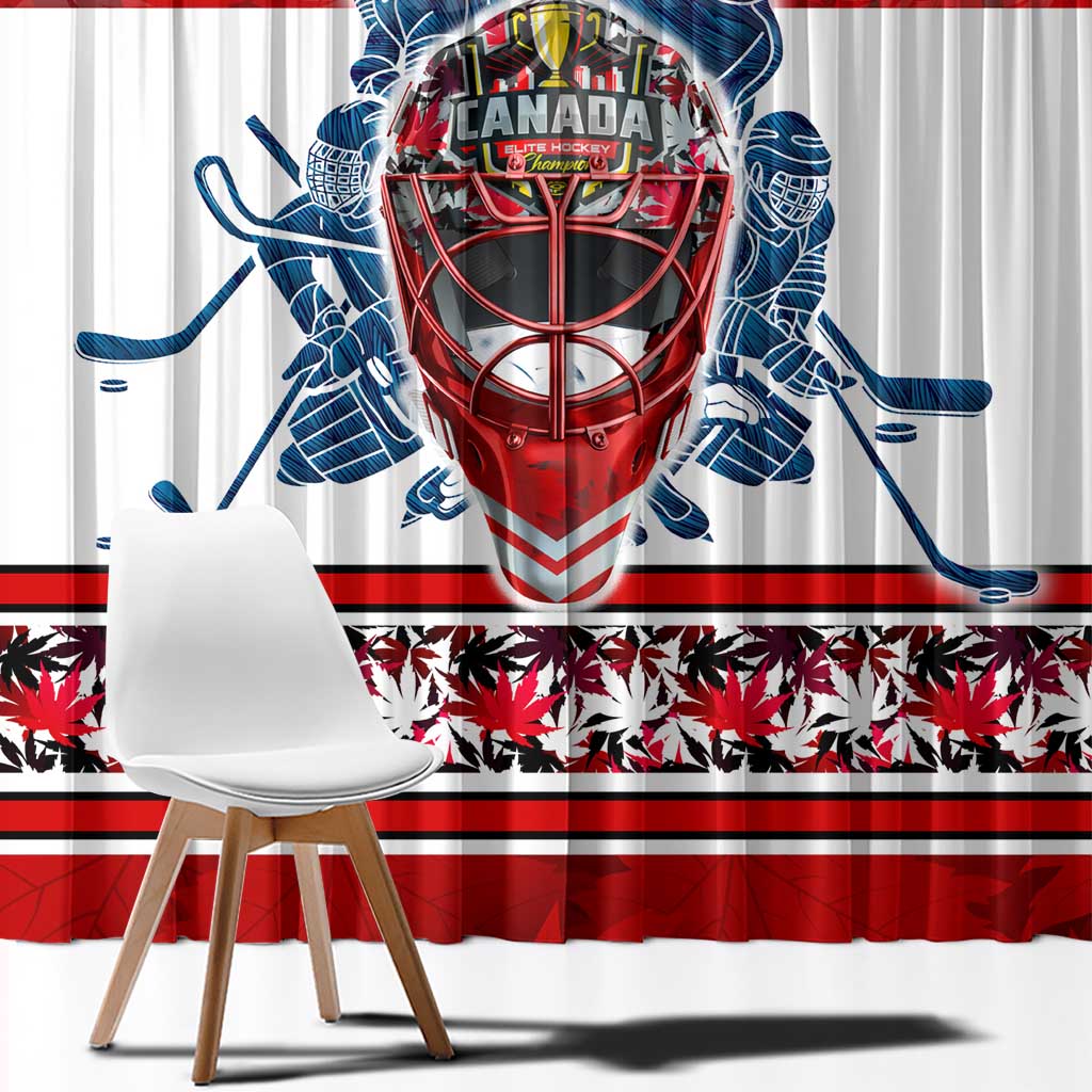 Canada Elite Hockey Window Curtain Champions Spirit