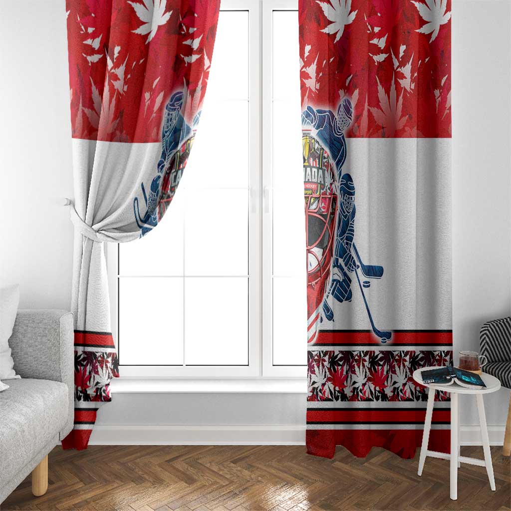 Canada Elite Hockey Window Curtain Champions Spirit