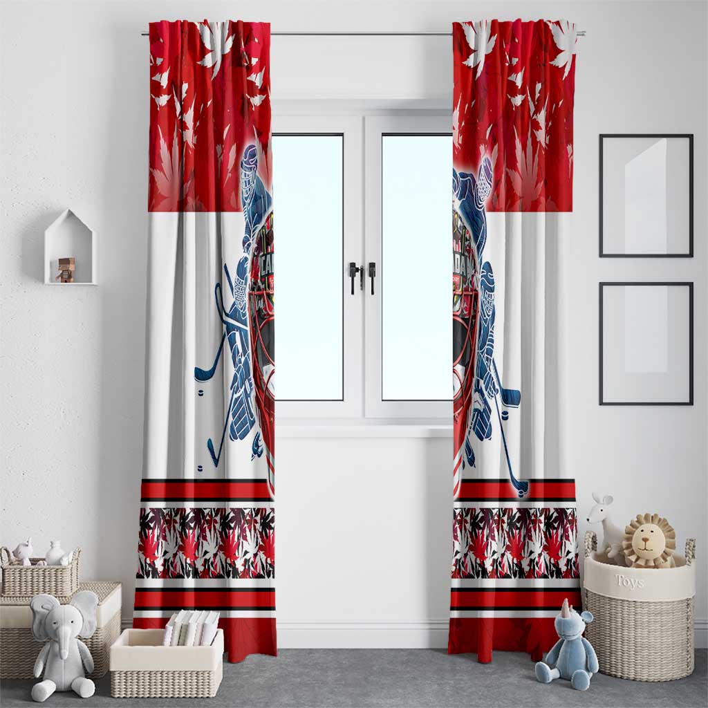 Canada Elite Hockey Window Curtain Champions Spirit