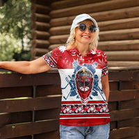 Personalized Canada Elite Hockey Women Polo Shirt Champions Spirit