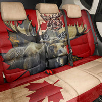 Canada Moose Back Car Seat Cover Canadian Flag Maple Leaf Vintage